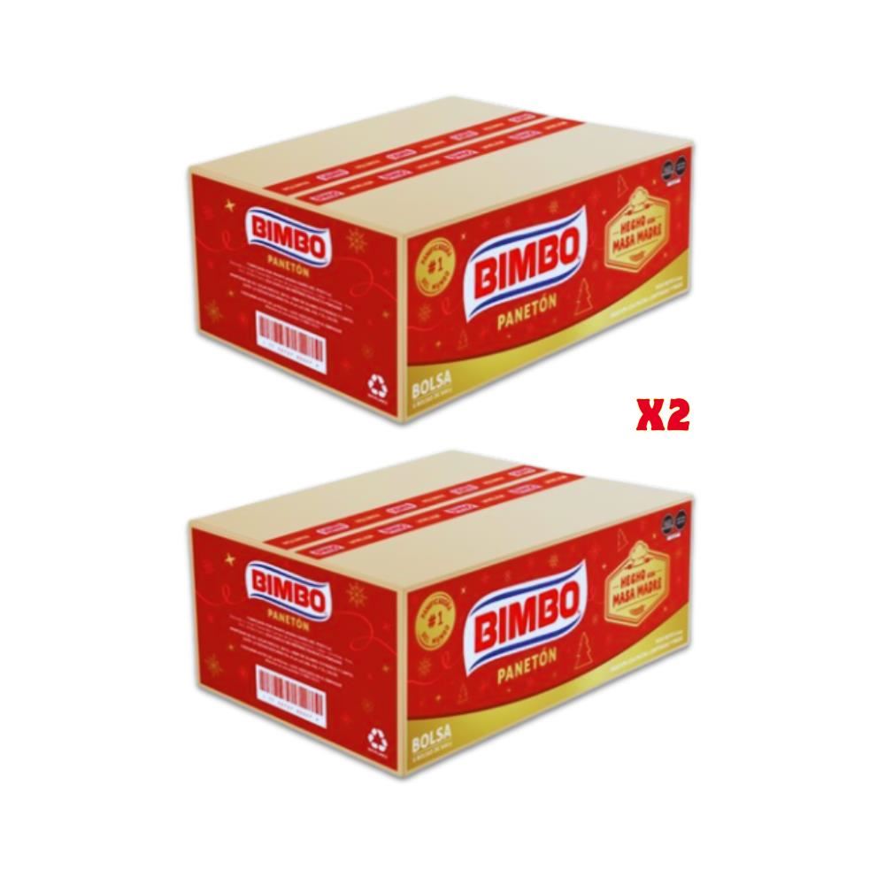 2 CAJAS x 6UND DE PANETON BIMBO EN BOLSA 900 GR